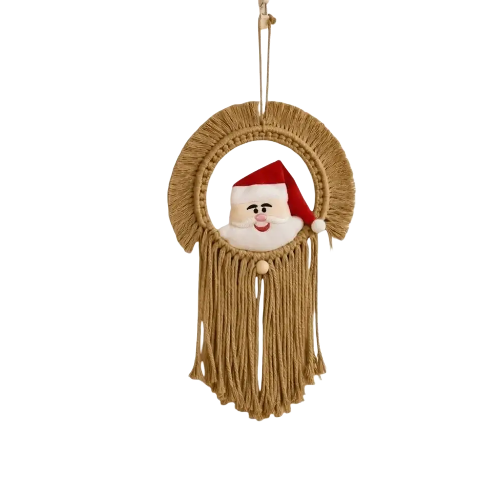 Macrame Christmas Wall Hanging Tapestry