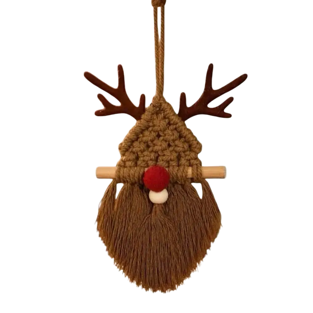 Macrame Christmas Wall Hanging Tapestry