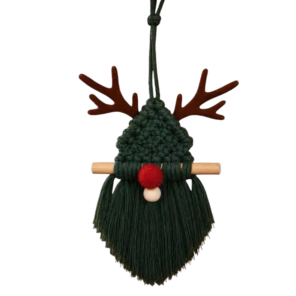 Macrame Christmas Wall Hanging Tapestry