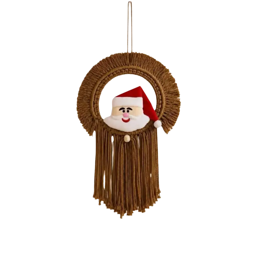 Macrame Christmas Wall Hanging Tapestry