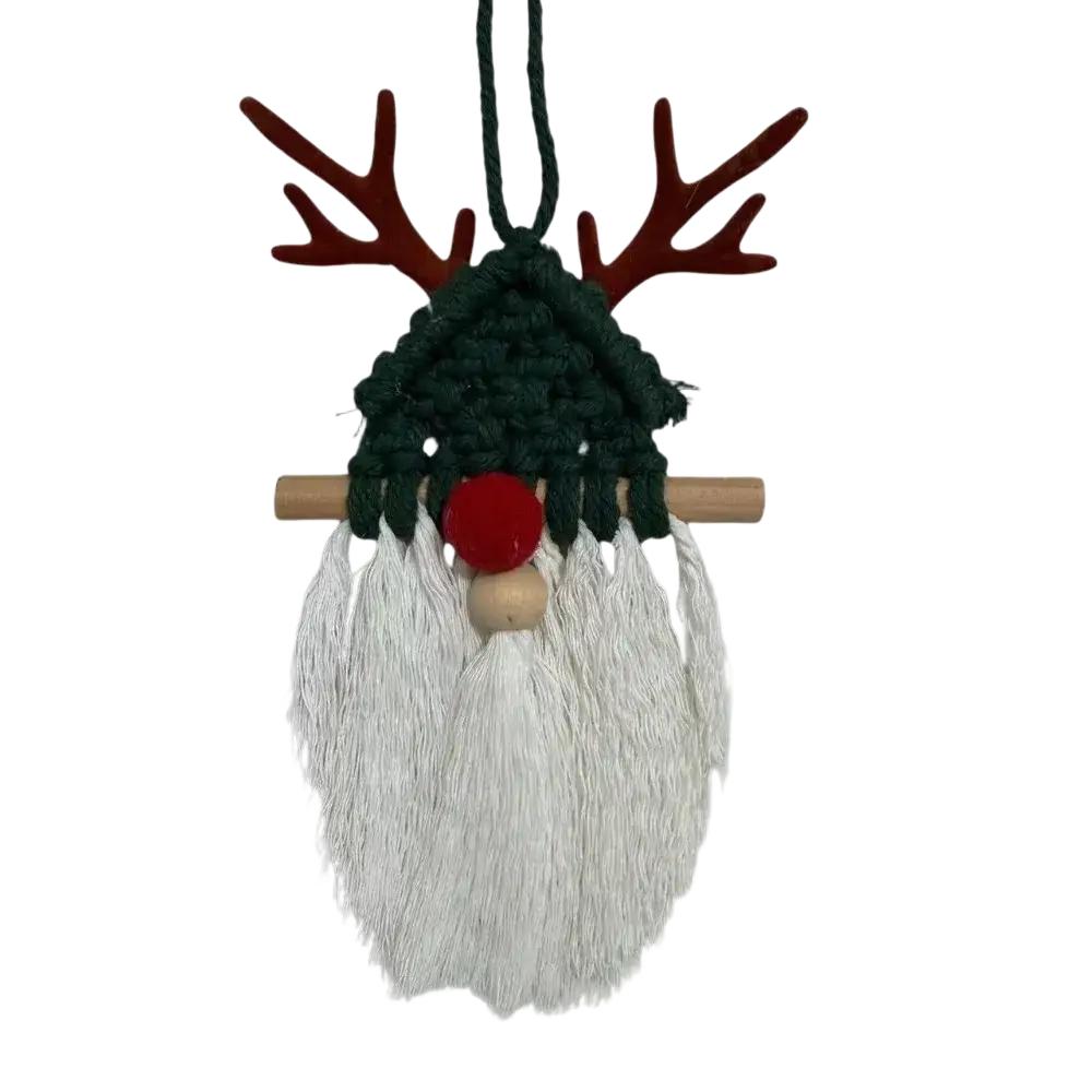Macrame Christmas Wall Hanging Tapestry