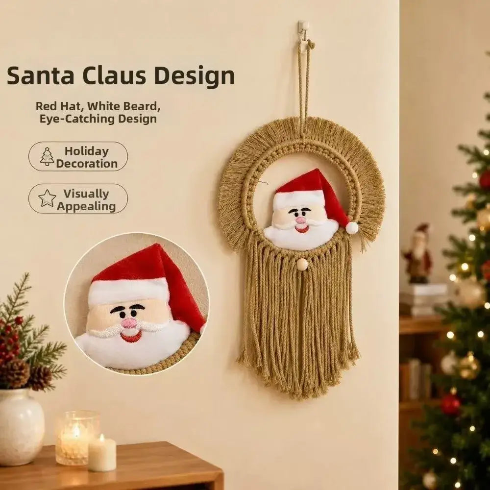 Macrame Christmas Wall Hanging Tapestry