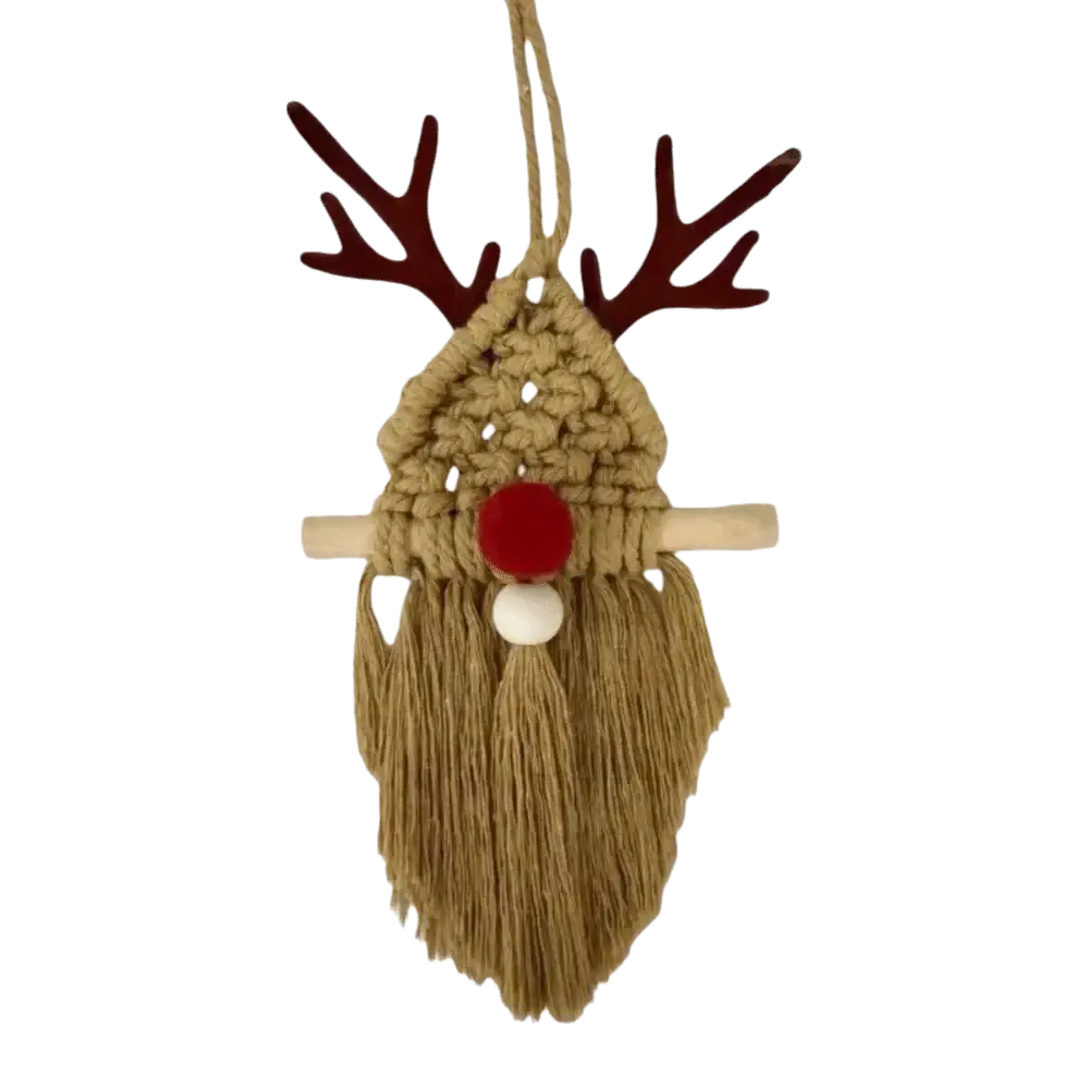 Macrame Christmas Wall Hanging Tapestry