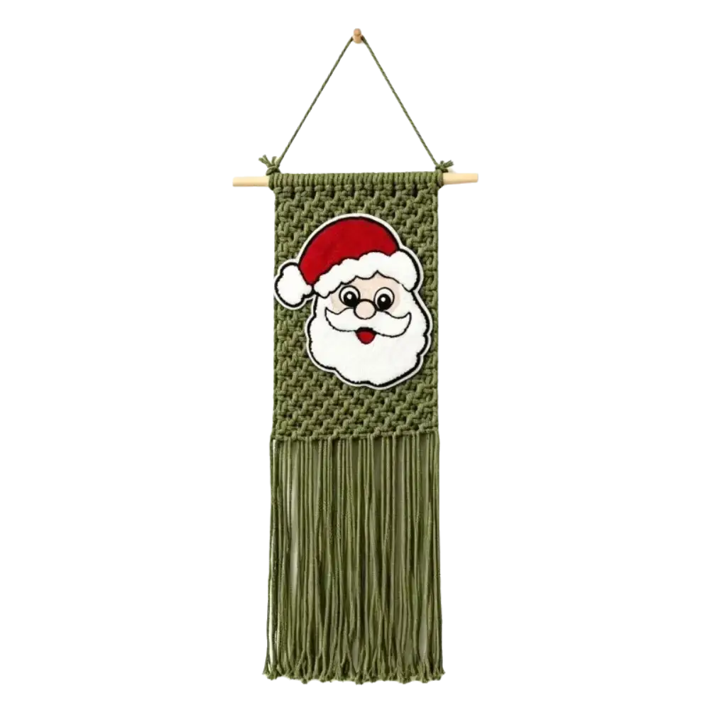 Macrame Christmas Wall Hanging Tapestry