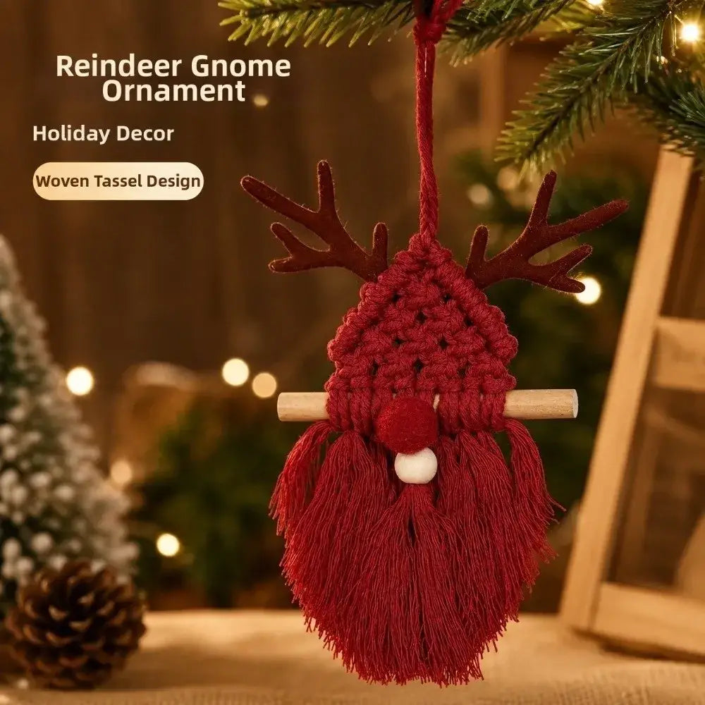 Macrame Christmas Wall Hanging Tapestry