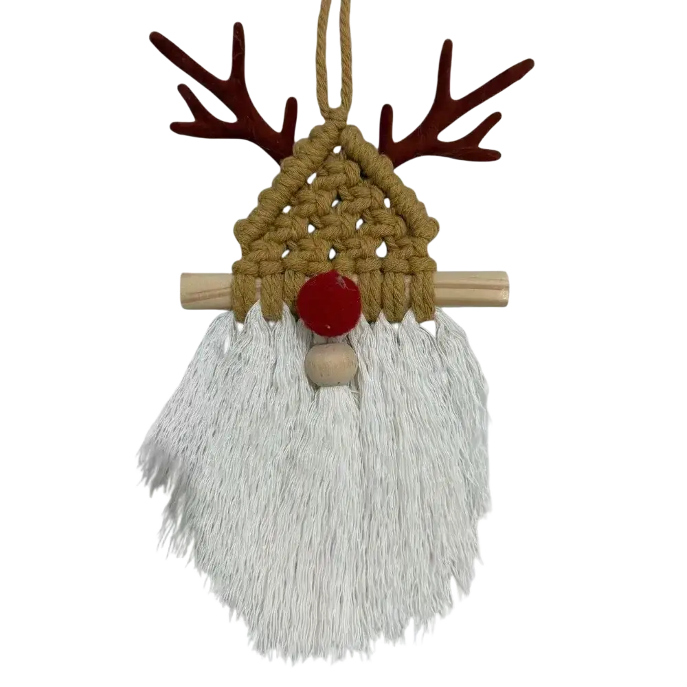Macrame Christmas Wall Hanging Tapestry