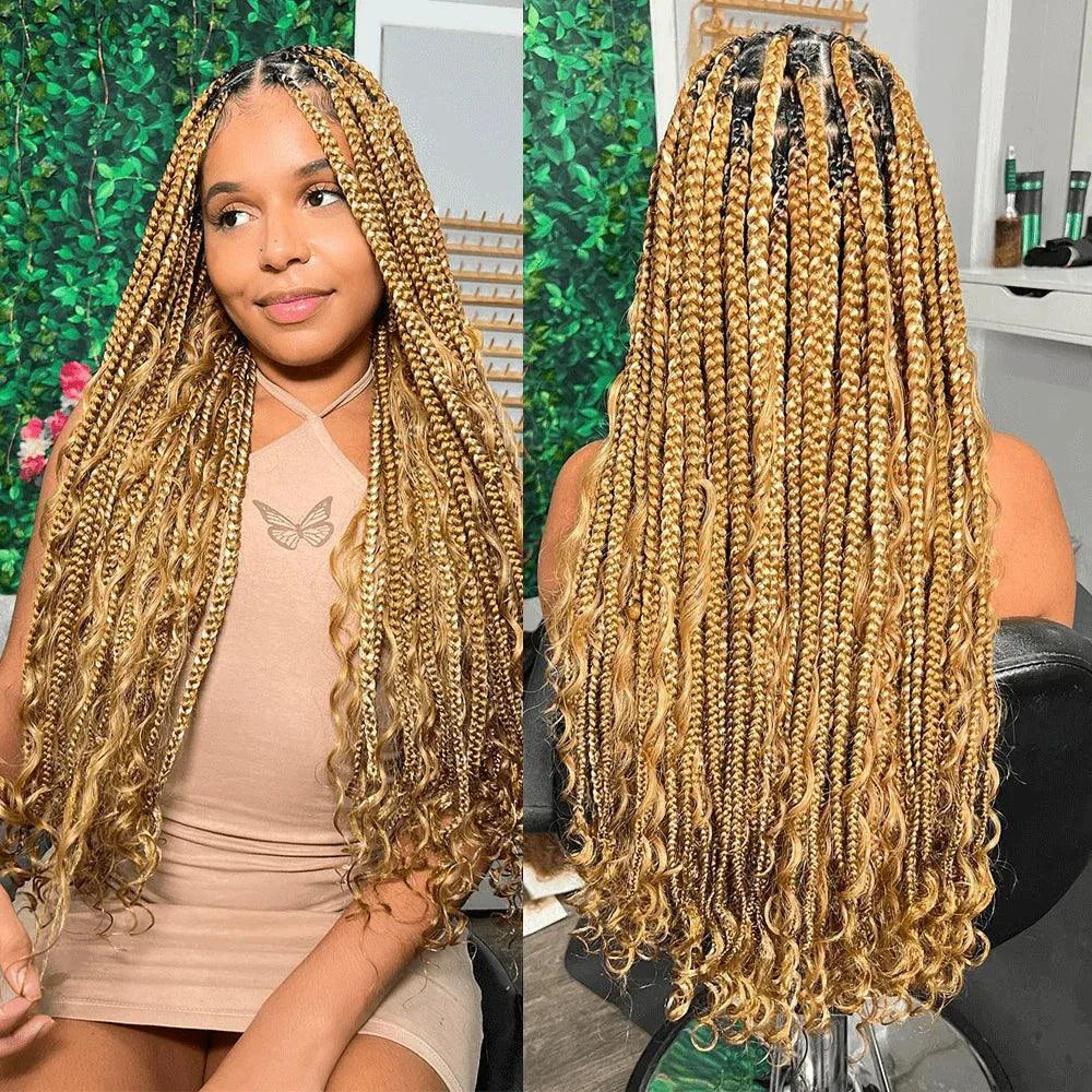 Human Hair 20" Braiding Bundle - Deep Wave Highlight P4/27 for Gorgeous Styles