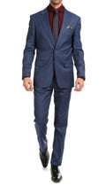 Mason Slate Men's Premium 2 Piece Wool Slim Fit Suit