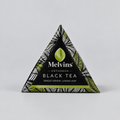Melvins Black Orthodox Tea pyramid tea bags with whole tea leaves. MELVINS BLACK ORTHODOX TEA 15'S TAGGED - World Safari Shops. 
