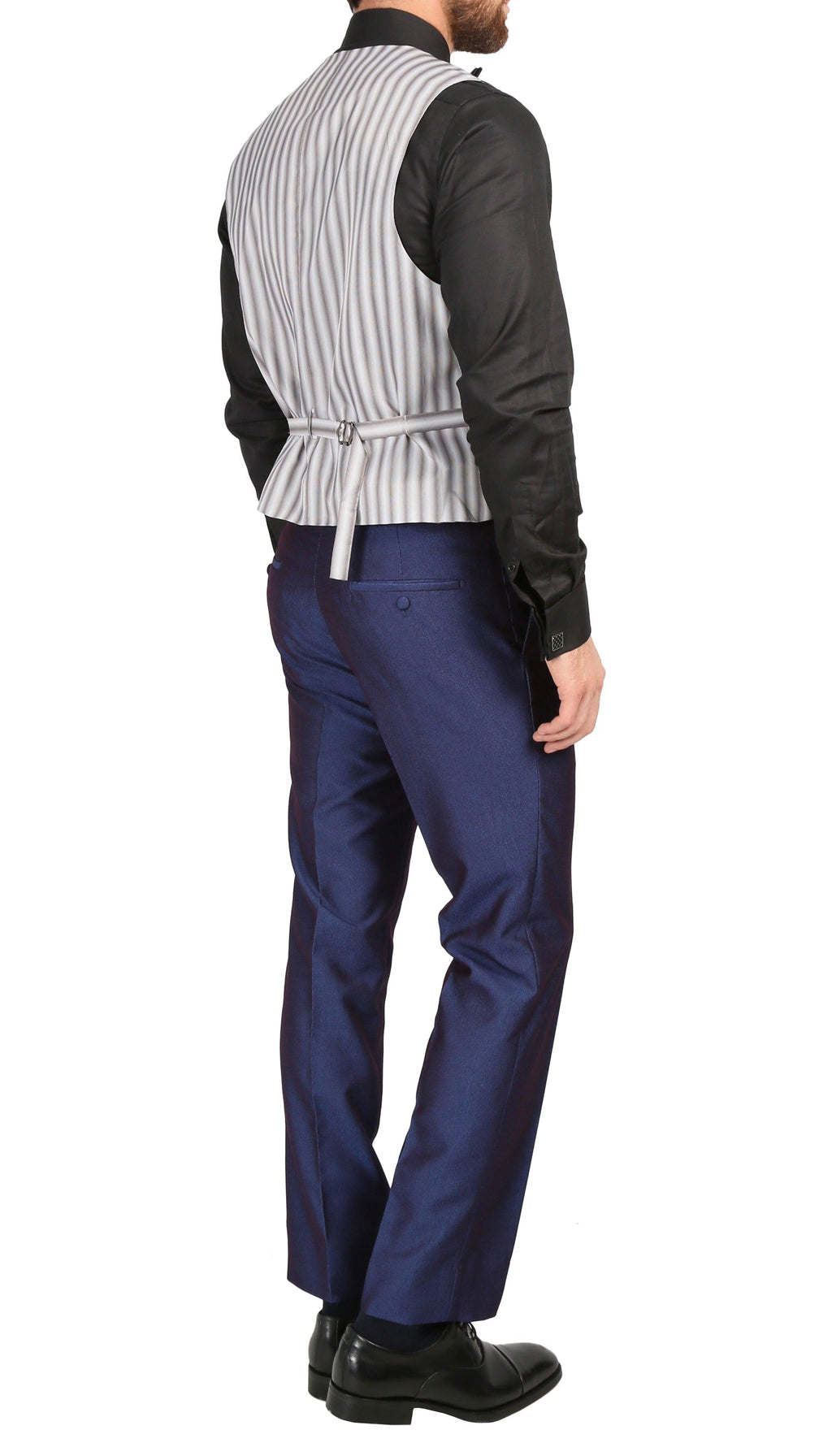 Ferrecci Men's Daxson Navy Slim Fit Shawl Collar 3pc Tuxedo