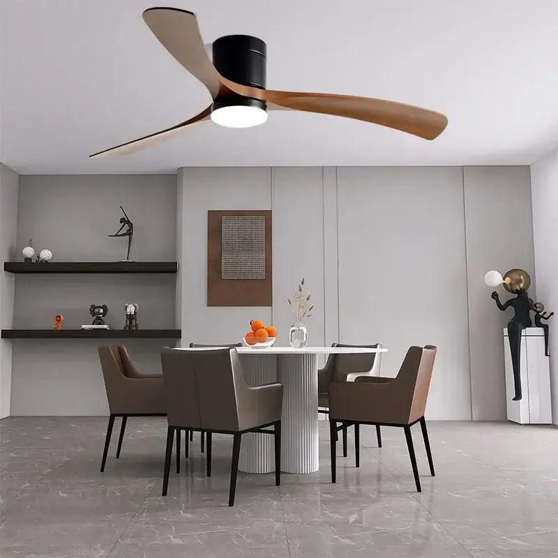 DecorBites™ 46-Inch Modern Black Ceiling Fan Light with Remote Control