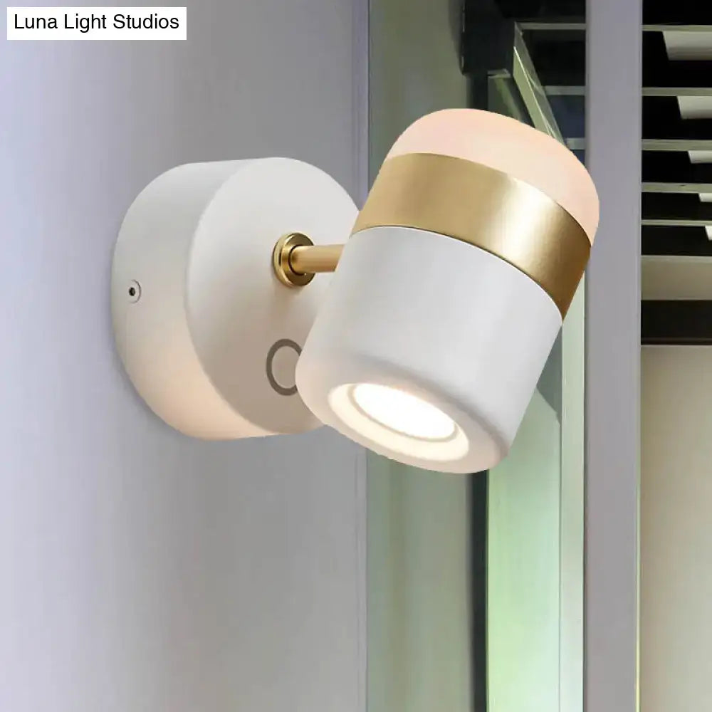 DecorBites™ Modern LED Rotatable Wall Sconce Light for Bedroom - Black/White