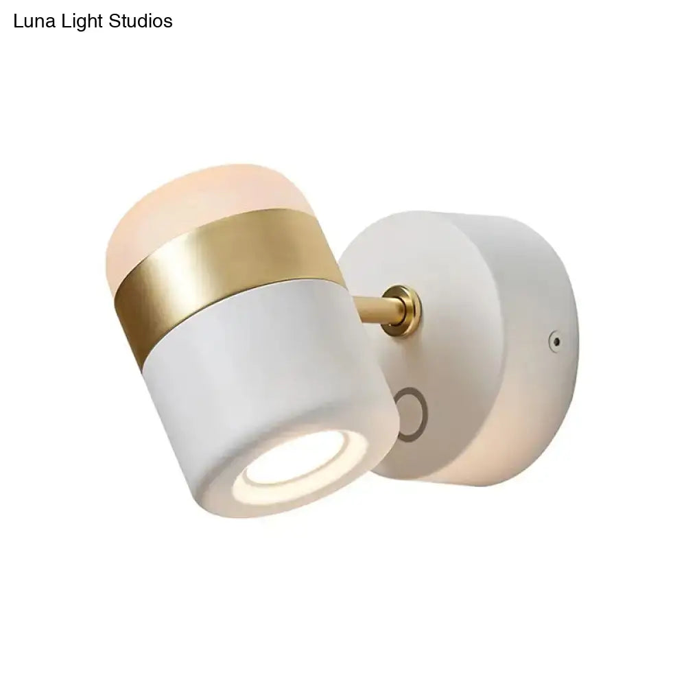 DecorBites™ Modern LED Rotatable Wall Sconce Light for Bedroom - Black/White