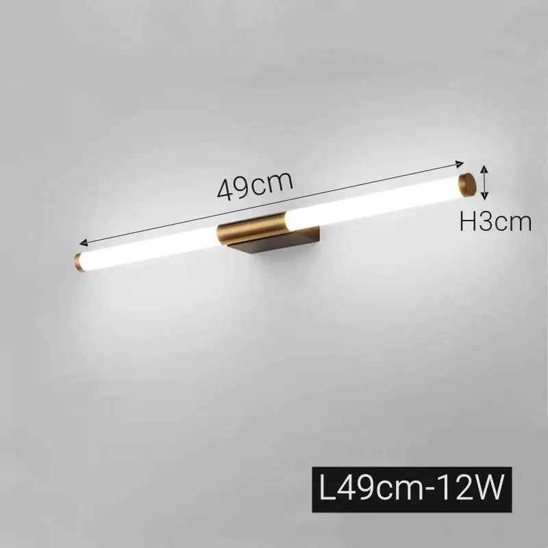 DecorBites™ Bronze LED Mirror Front Wall Lamp, Bathroom Bedroom Vanity Lighting