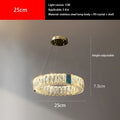 Modern gold crystal pendant chandelier led dining room light
