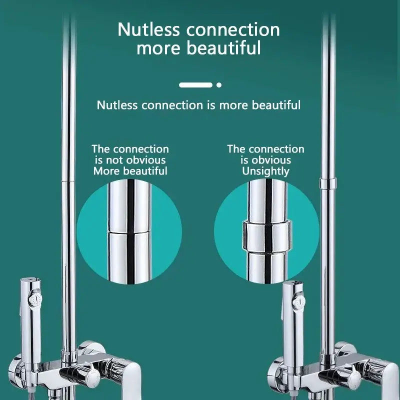 DecorBites™ Bathroom Shower Head Extension Pipe Connection - Shower Accessories