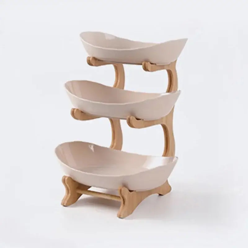 DecorBites™ 2/3 Layer Table Plates Dinnerware Fruit Bowl Salad Cake Stand Plate Bowl