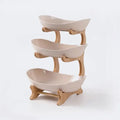 DecorBites™ 2/3 Layer Table Plates Dinnerware Fruit Bowl Salad Cake Stand Plate Bowl