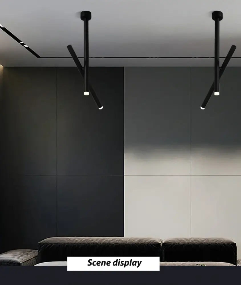 Modern white adjustable double angle led ceiling spotlights kitchen