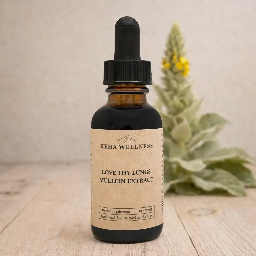 Love Thy Lungs — Mullein Tincture | Organic Respiratory Herbal Extract