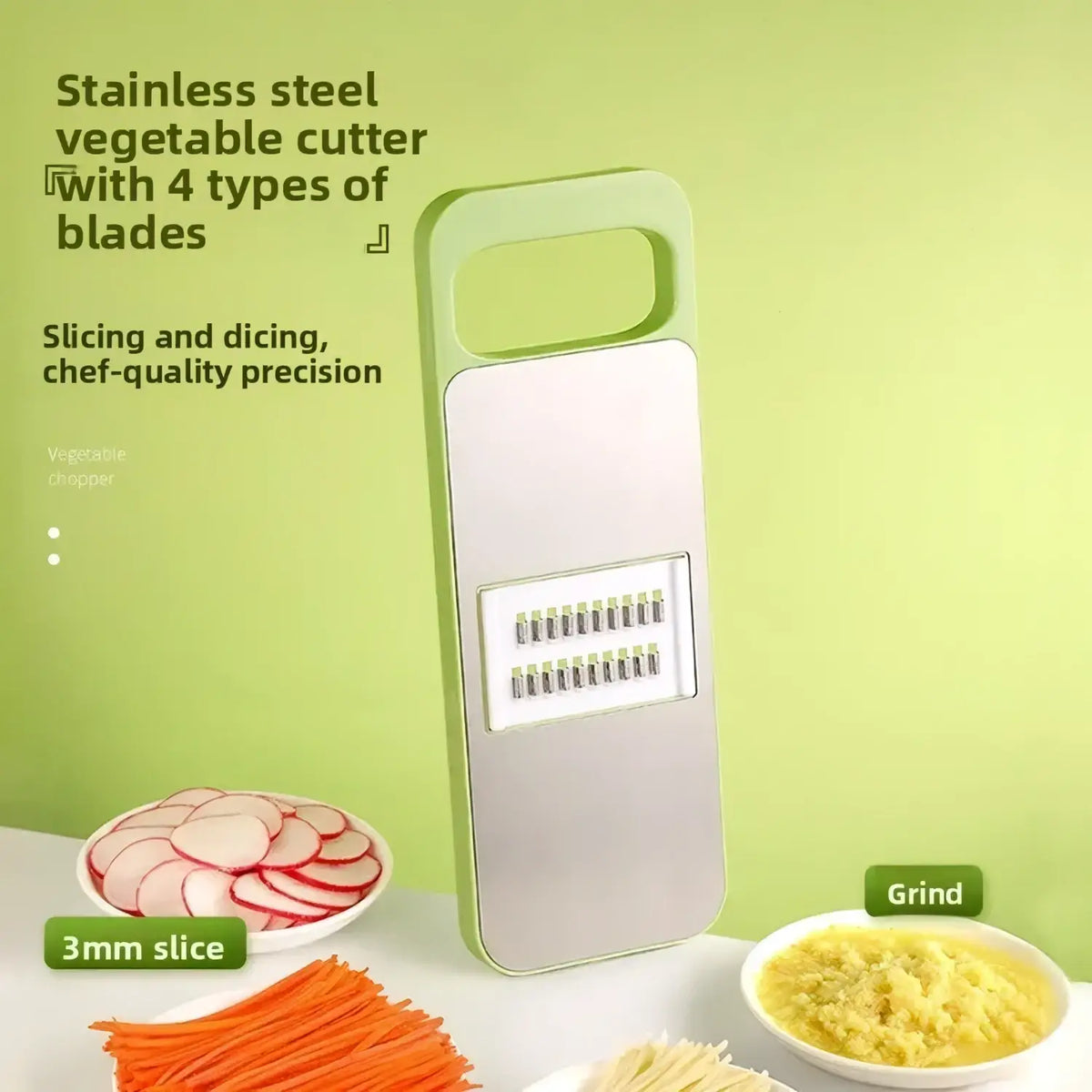 Multi-functional Stainless Steel Vegetable Slicer Shredder
