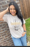 "Nashville" Western Graphic Tee — Ash Grey Jerzees Music City Western Statement