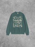 Underground Original Design: Nashville Tennessee Collage Boxy Cotton Sweatshirt