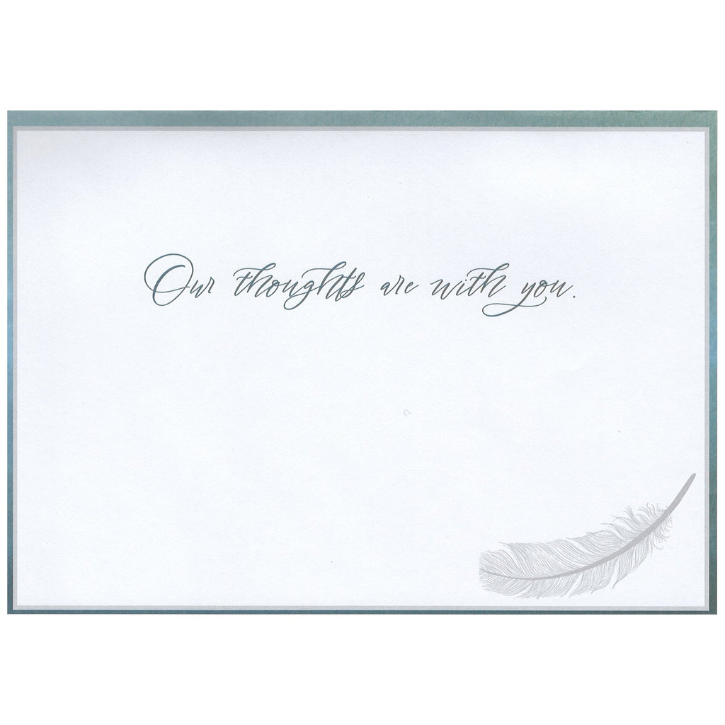 Deepest Sympathy - Feather Card