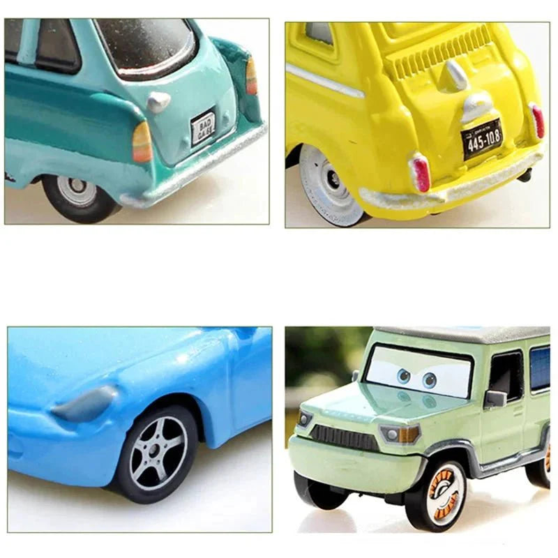Mandotos Disney Pixar Cars 1 55 Metal Alloy Diecast Toy Car Set Lightning McQueen Mater Jackson Storm The King