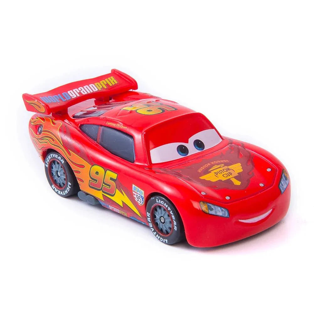 Mandotos Disney Pixar Cars 1 55 Metal Alloy Diecast Toy Car Set Lightning McQueen Mater Jackson Storm The King