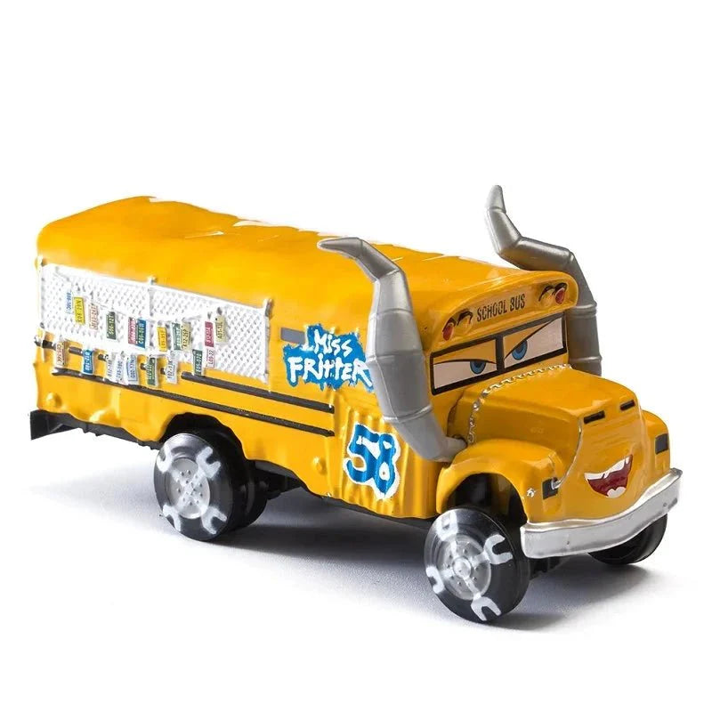 Mandotos Disney Pixar Cars 1 55 Metal Alloy Diecast Toy Car Set Lightning McQueen Mater Jackson Storm The King