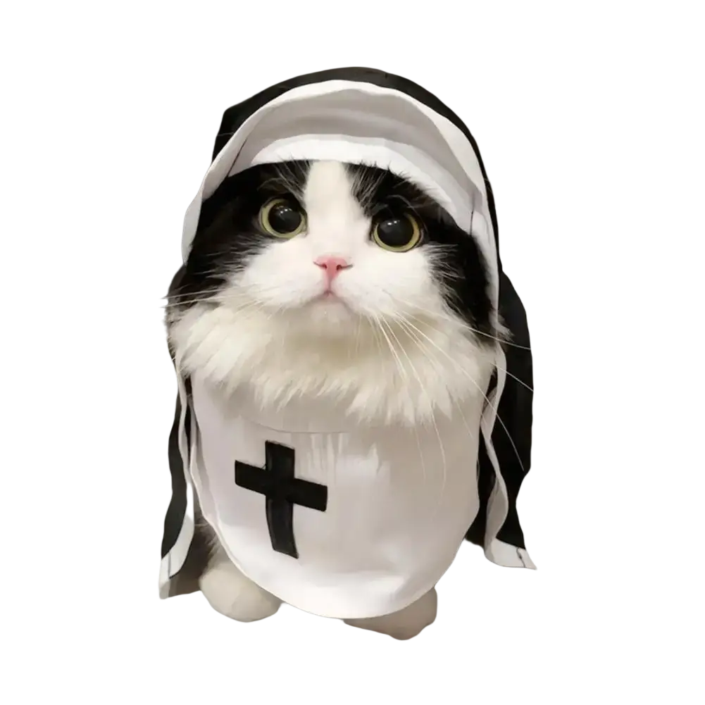 Nun Costume for Pets and Medium Dogs