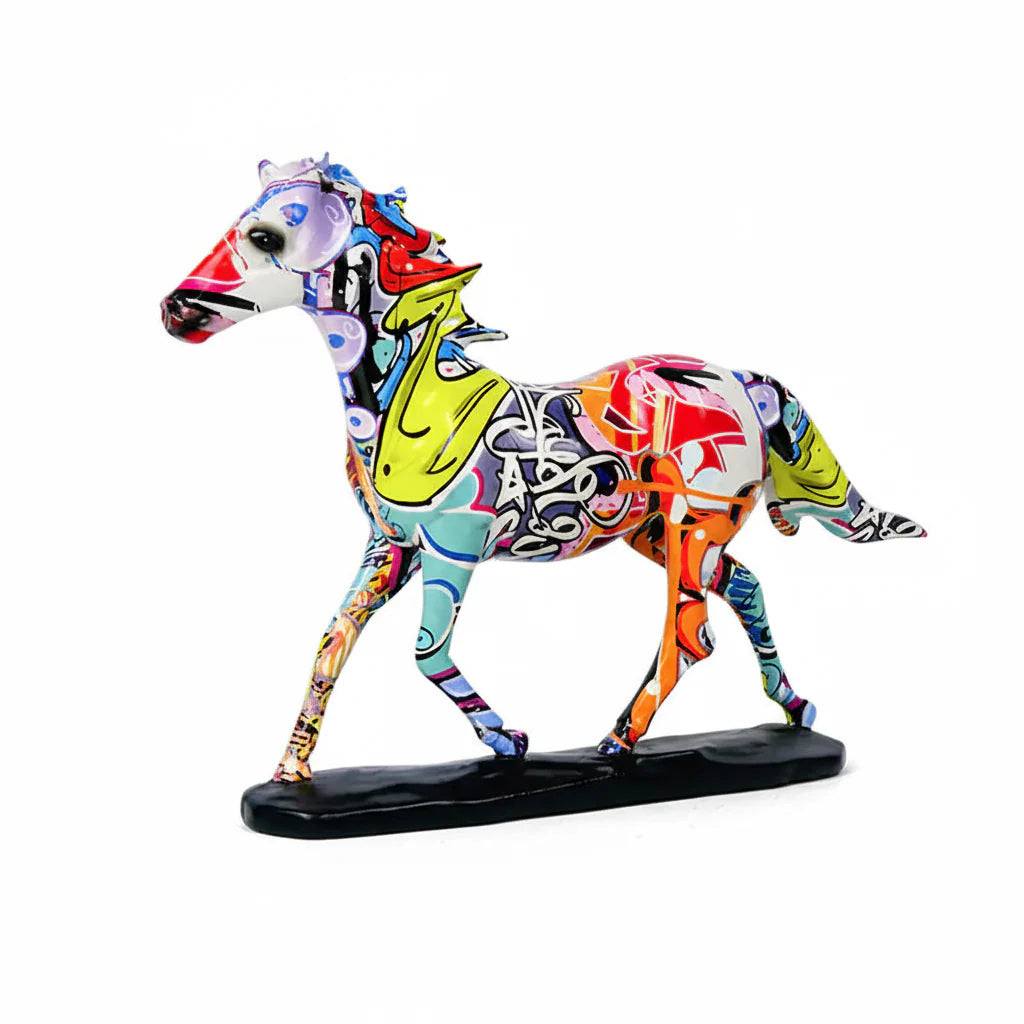 American Colored Graffiti Water Transfer Resin Decor