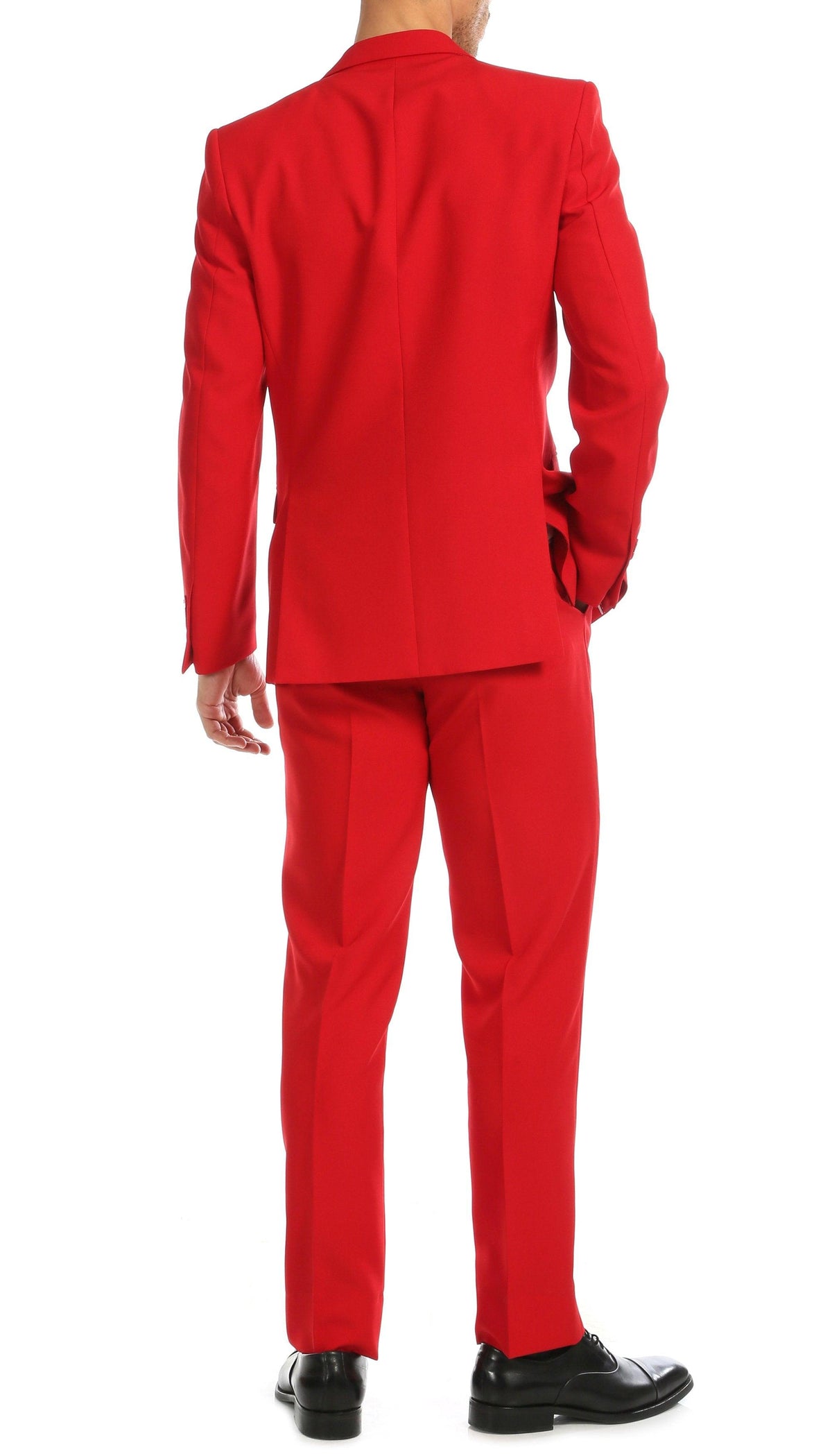 Paul Lorenzo Men's Red Slim Fit Men's Blazer