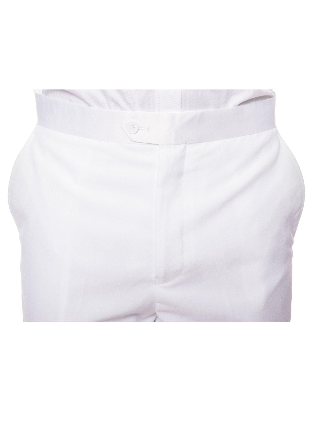 Paul Lorenzo Mens White Regular Fit 2 Piece Tuxedo