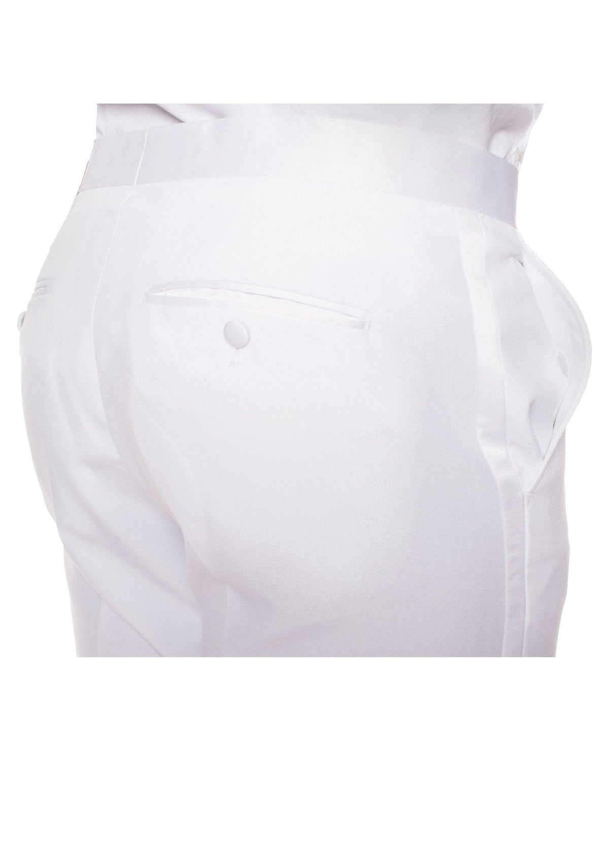 Paul Lorenzo Mens White Slim Fit 2 piece Tuxedo