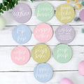 Easter Spring Ceramic Coasters 4in Set Cute Floral Bunny Drink Table Coasters
