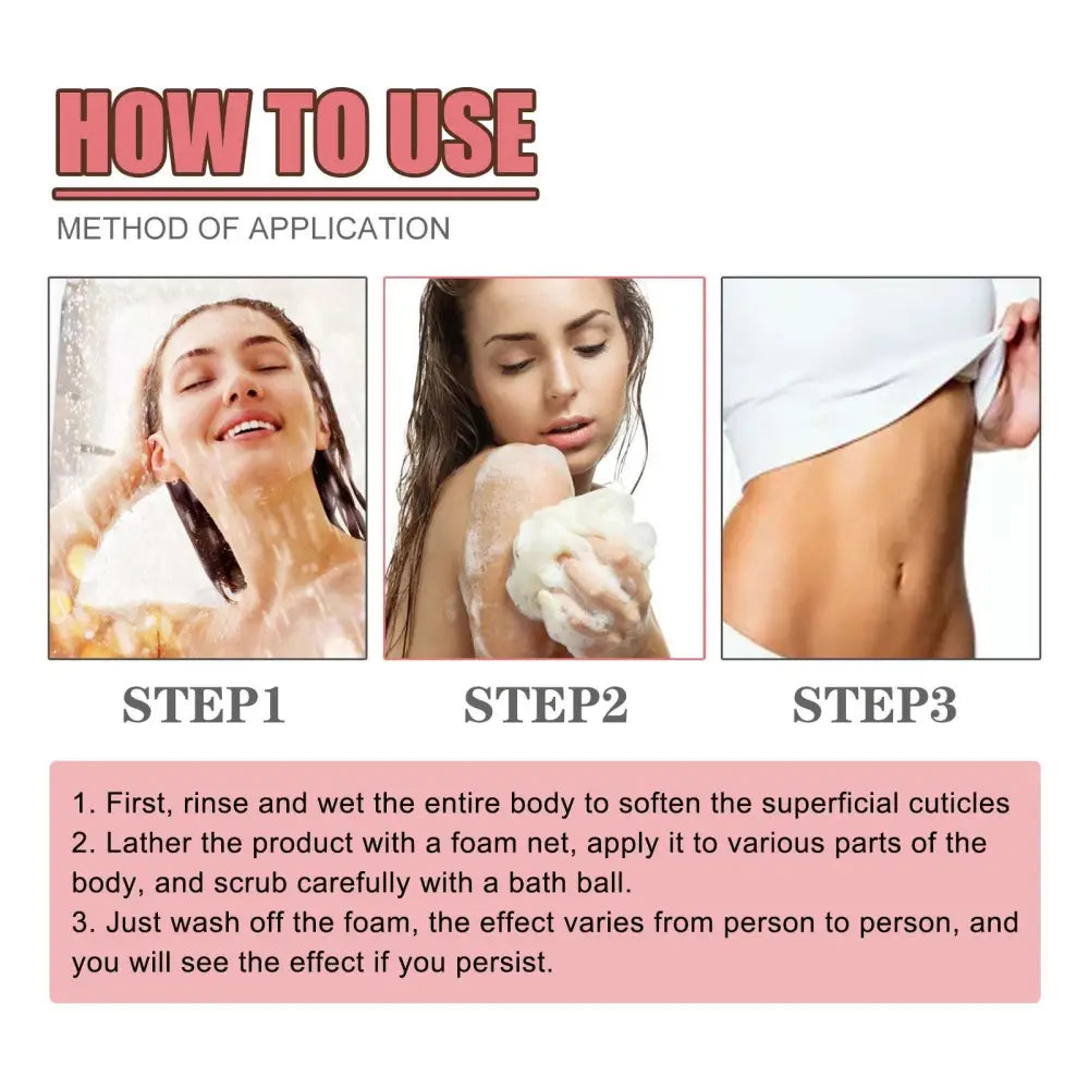 Pink Heart Exfoliating Bath Soap Removes Acne