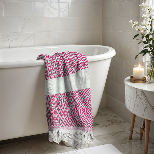 XL Turkish Cotton Towel 200GSM Oversized Bath, Pool, Hair and Picnic Towel