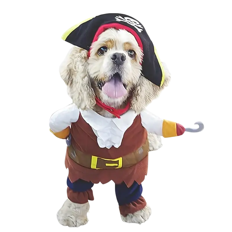Pirate Dog Costume with Hat