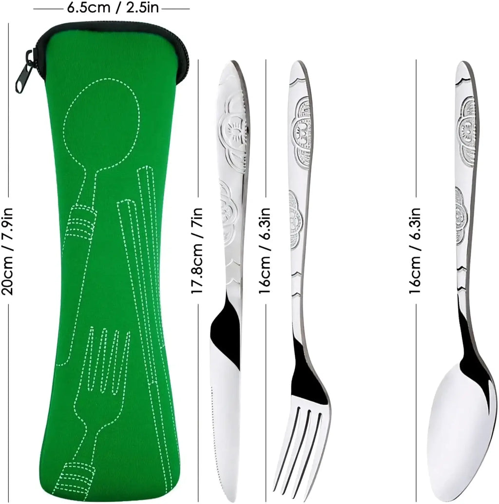 Portable Stainless Steel Travel Cutlery Set