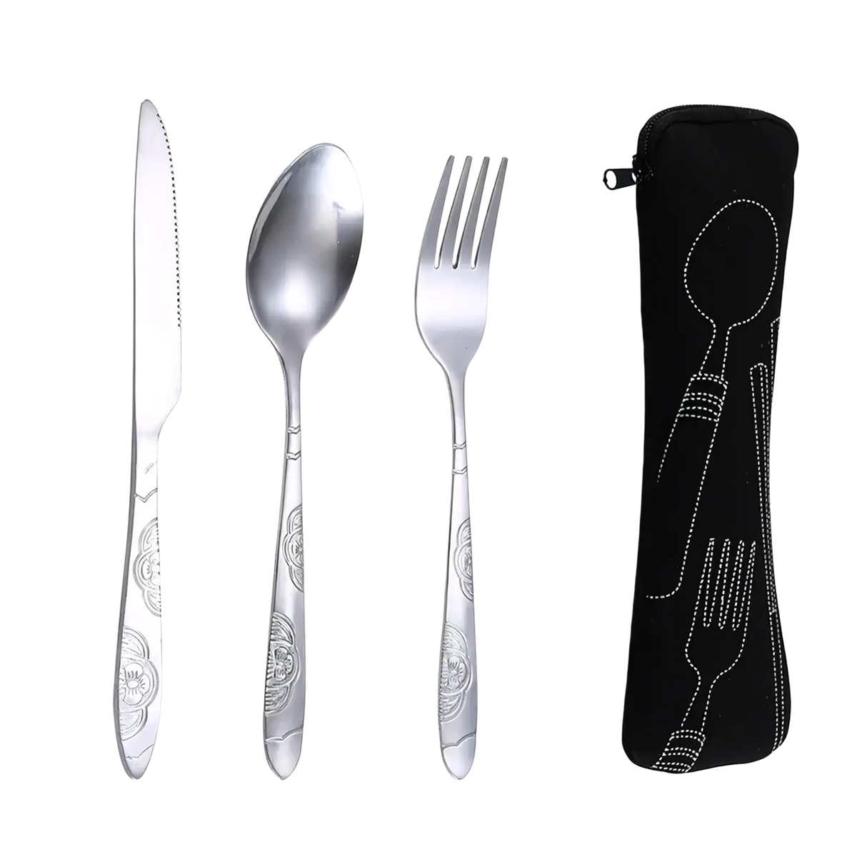 Portable Stainless Steel Travel Cutlery Set