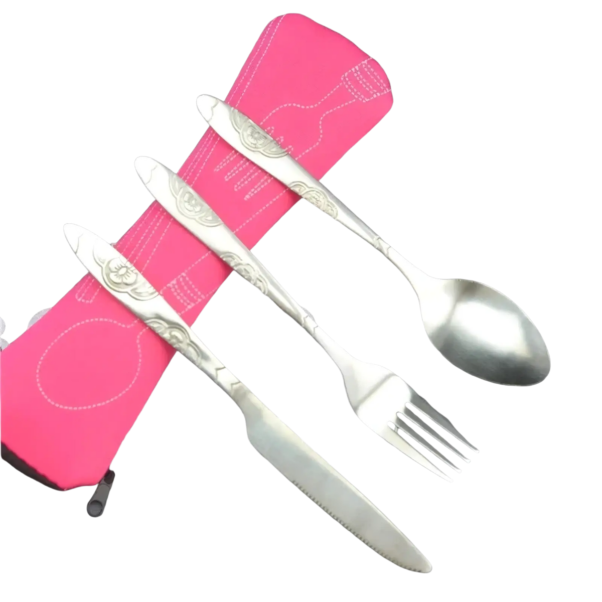 Portable Travel Cutlery Set with Case