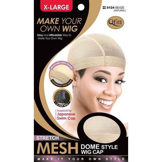 Qfitt Stretch Mesh Dome Style Wig Cap - Choose Color