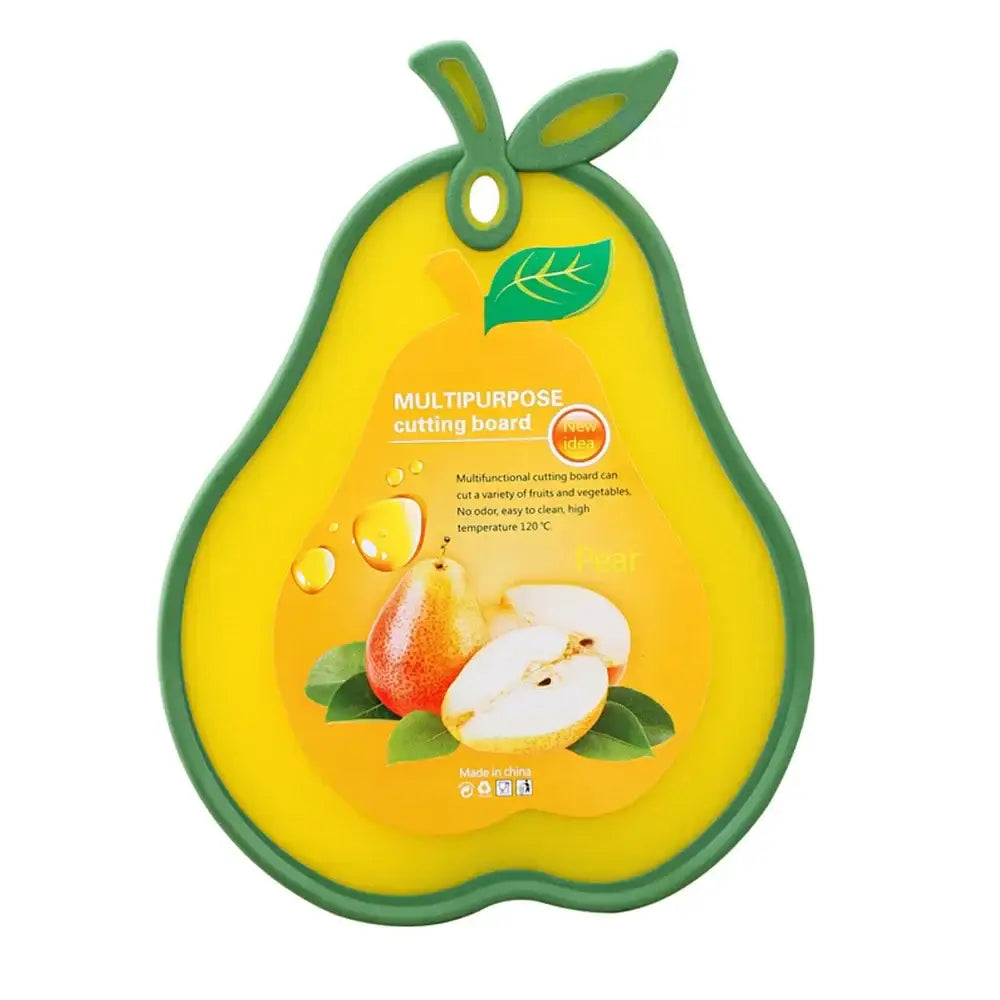 Red apple fruit shape durable cutting board kitchen serving tray