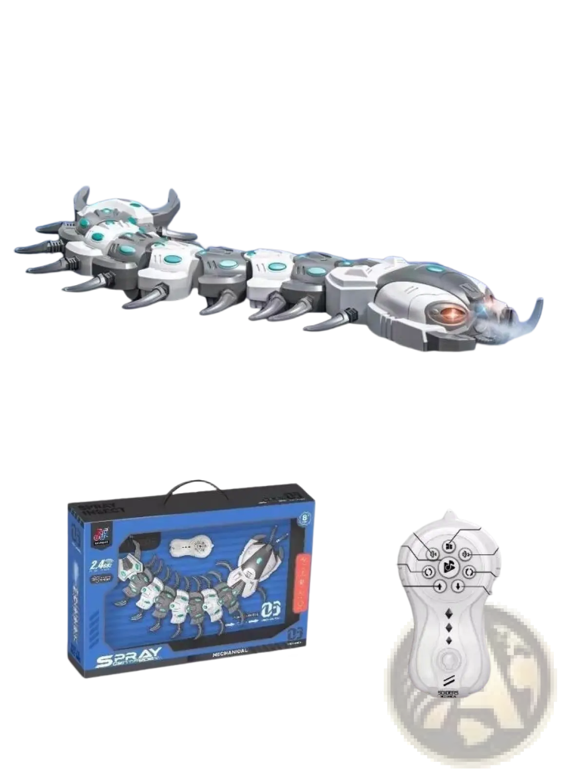 Remote Control Spray Dragonfly Centipede Toy