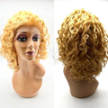 VIP Extensions Remy Human Hair Lace Front Wig 500 Curly 15" - Choose Color