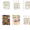 Ribbed Plastic Dinnerware Set for Camping and Home