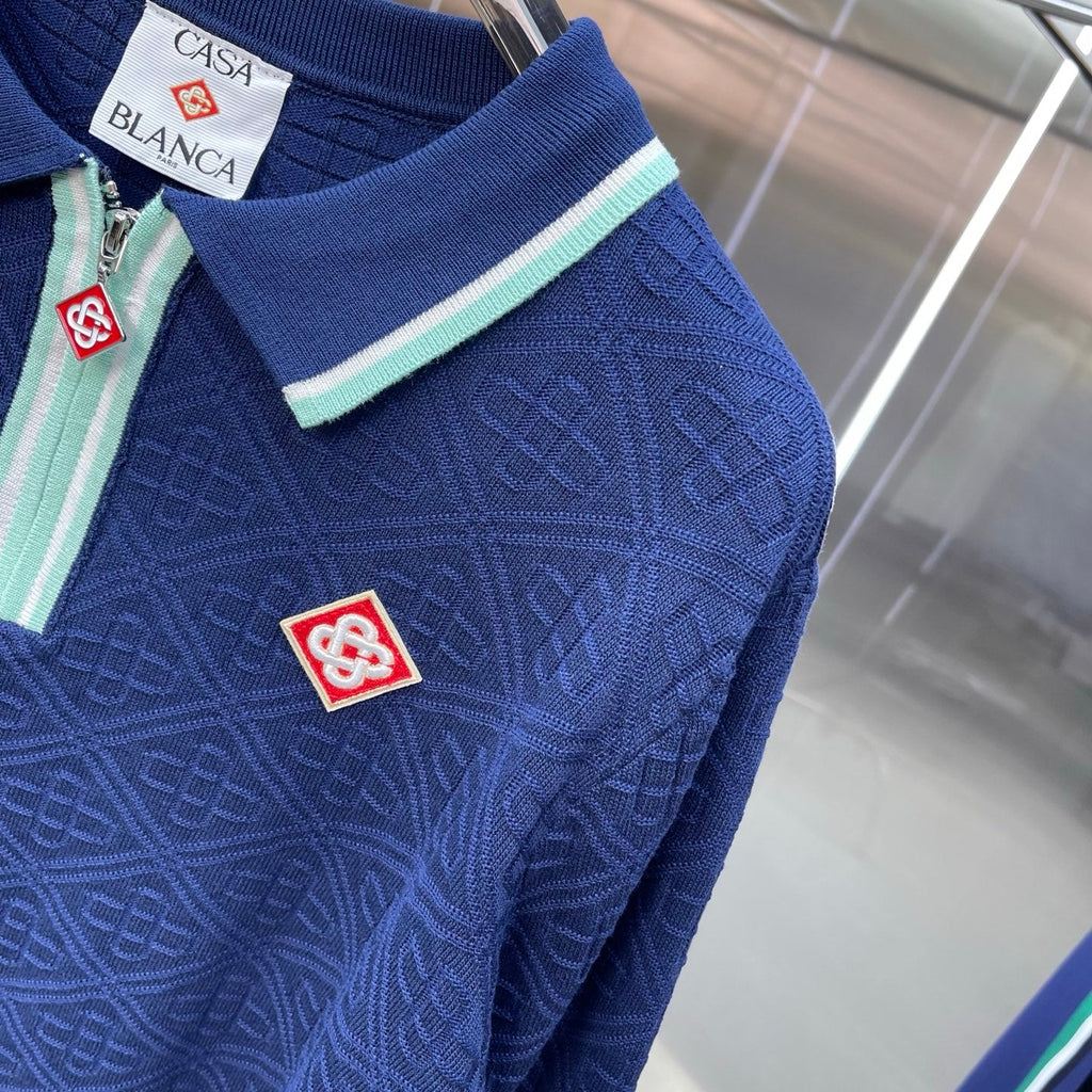 Casablanca Long-Sleeved Polo Shirt