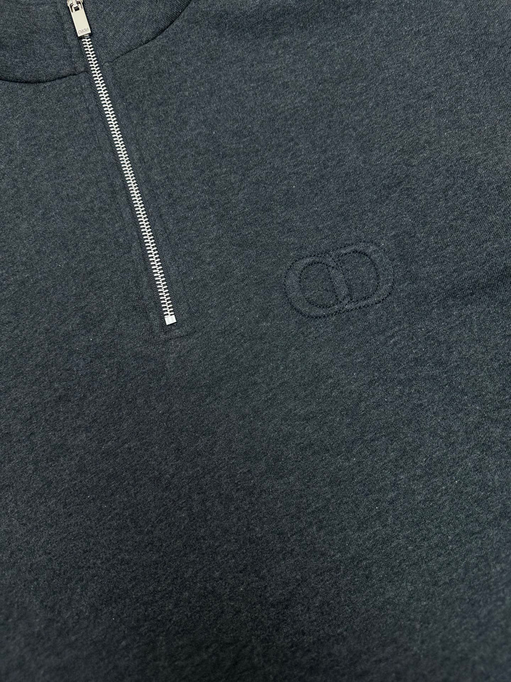 Dior Half-Zip Embroidered Sweater